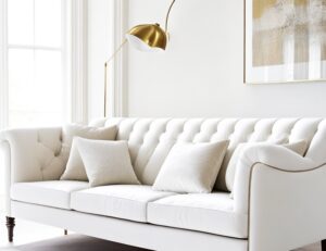 Sofá Branco Reformado